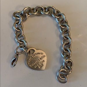 Tiffany and Co. Heart Tag Charm Bracelet